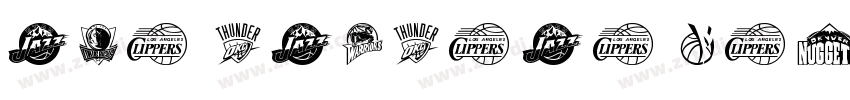 NBA Indiana Pacers字体转换